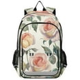 thumbnail image 1 of Backpack 12.9 *5.1 * 17.7 Inches Outing Backpack, Shopping Backpack, Travel Backpack Coral Roses Seamless, 1 of 7