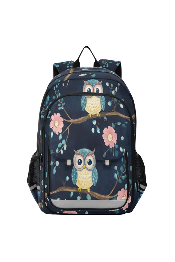 Backpack 12.9 *5.1 * 17.7 Inches Outing Backpack, Shopping Backpack, Travel Backpack Cute Cartoon Owl