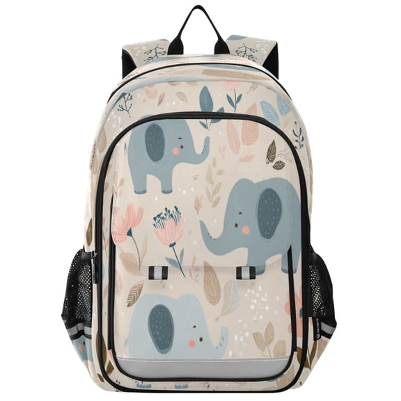 Backpack 12.9 *5.1 * 17.7 Inches Outing Backpack, Shopping Backpack, Travel Backpack Cute Little Elephant