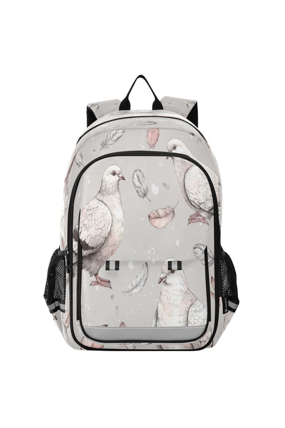 Backpack 12.9 *5.1 * 17.7 Inches Outing Backpack, Shopping Backpack, Travel Backpack Cute Pigeon