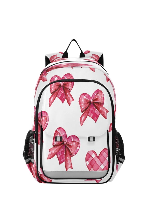 Backpack 12.9 *5.1 * 17.7 Inches Outing Backpack, Shopping Backpack, Travel Backpack Cute Pink Heart