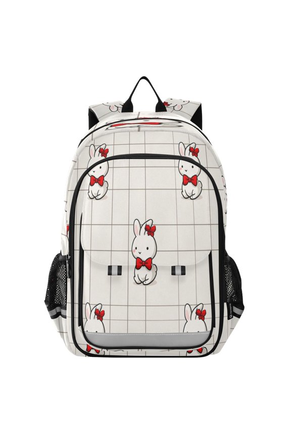 Backpack 12.9 *5.1 * 17.7 Inches Outing Backpack, Shopping Backpack, Travel Backpack Cute Rabbit Picture