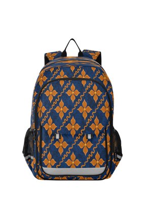 Backpack 12.9 *5.1 * 17.7 Inches Outing Backpack, Shopping Backpack, Travel Backpack Dark Diamond Blue Backdrop