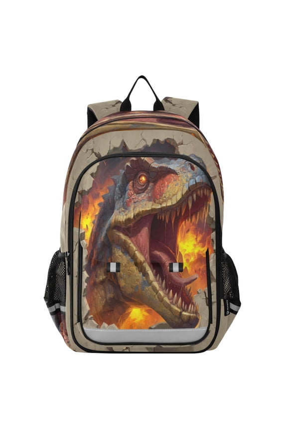 Backpack 12.9 *5.1 * 17.7 Inches Outing Backpack, Shopping Backpack, Travel Backpack Dinosaur Icon Design