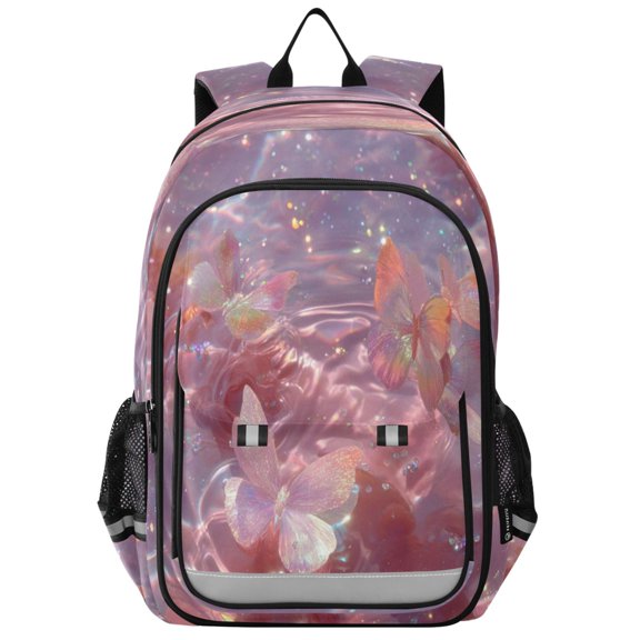 Backpack 12.9 *5.1 * 17.7 Inches Outing Backpack, Shopping Backpack, Travel Backpack Dream Butterfly
