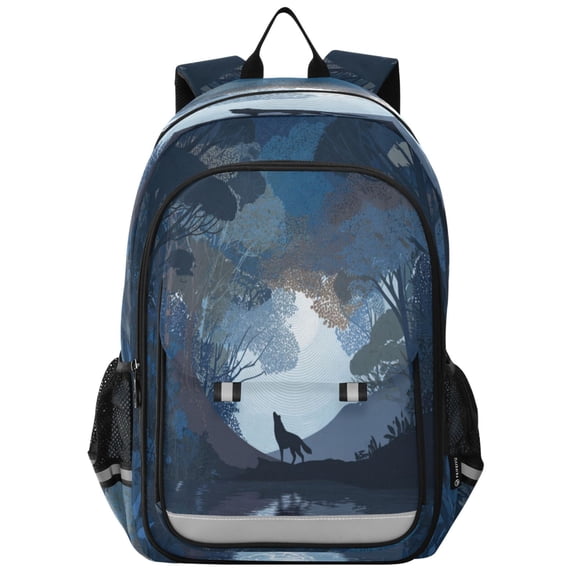 Backpack 12.9 *5.1 * 17.7 Inches Outing Backpack, Shopping Backpack, Travel Backpack Flat Vector Animal Silhouette