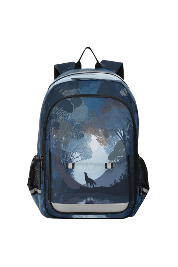 Backpack 12.9 *5.1 * 17.7 Inches Outing Backpack, Shopping Backpack, Travel Backpack Flat Vector Animal Silhouette
