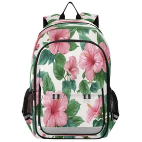 Backpack 12.9 *5.1 * 17.7 Inches Outing Backpack, Shopping Backpack, Travel Backpack Flowers Pink
