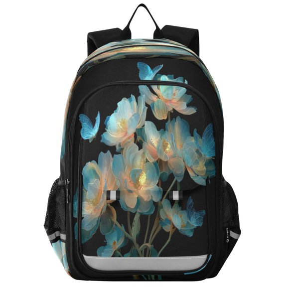 Backpack 12.9 *5.1 * 17.7 Inches Outing Backpack, Shopping Backpack, Travel Backpack Flowers