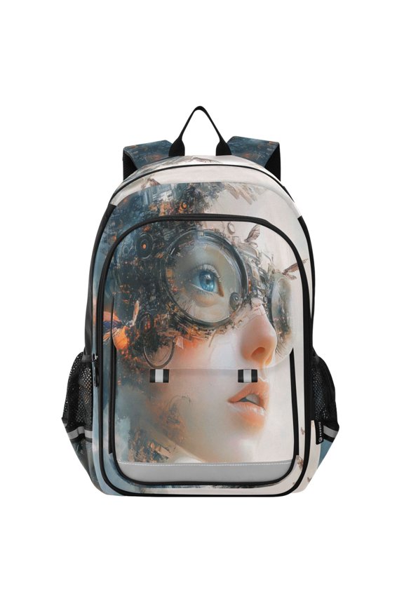 Backpack 12.9 *5.1 * 17.7 Inches Outing Backpack, Shopping Backpack, Travel Backpack Future Beauty
