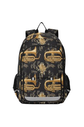 Backpack 12.9 *5.1 * 17.7 Inches Outing Backpack, Shopping Backpack, Travel Backpack Golden Horn