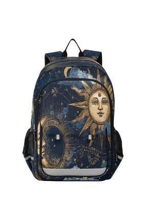 Backpack 12.9 *5.1 * 17.7 Inches Outing Backpack, Shopping Backpack, Travel Backpack Golden Sun
