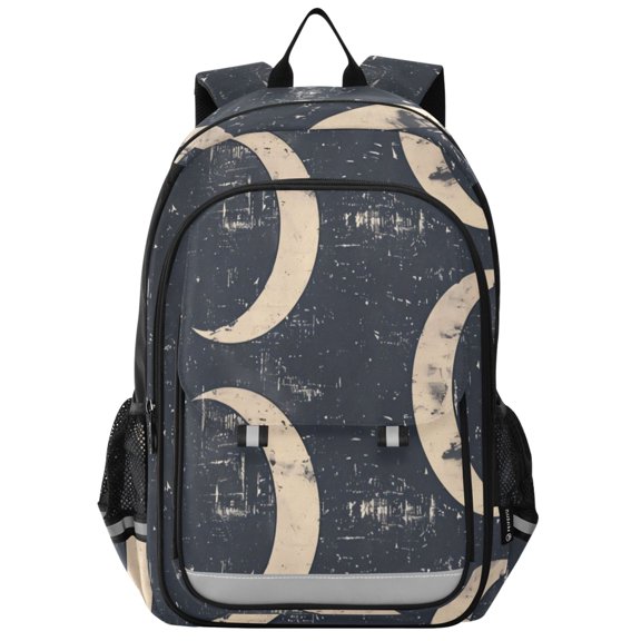 Backpack 12.9 *5.1 * 17.7 Inches Outing Backpack, Shopping Backpack, Travel Backpack Gray Moon