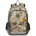 thumbnail image 1 of Backpack 12.9 *5.1 * 17.7 Inches Outing Backpack, Shopping Backpack, Travel Backpack Gray Mushroom, 1 of 7