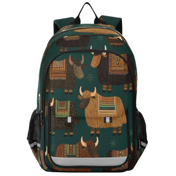 Backpack 12.9 *5.1 * 17.7 Inches Outing Backpack, Shopping Backpack, Travel Backpack Grey Cattle