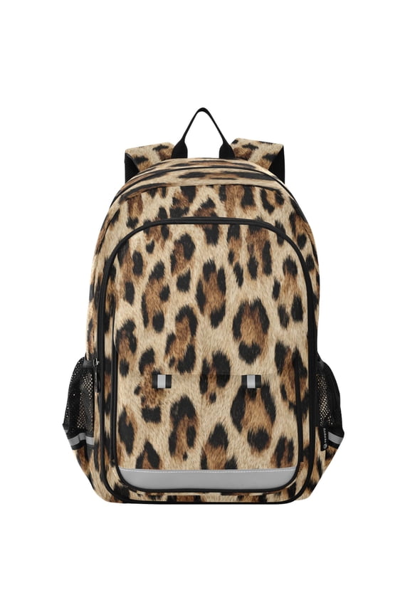 Backpack 12.9 *5.1 * 17.7 Inches Outing Backpack, Shopping Backpack, Travel Backpack Leopard Pattern
