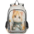 thumbnail image 1 of Backpack 12.9 *5.1 * 17.7 Inches Outing Backpack, Shopping Backpack, Travel Backpack Little Orange Cartoon Cat, 1 of 7