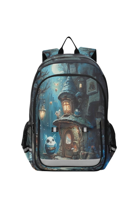 Backpack 12.9 *5.1 * 17.7 Inches Outing Backpack, Shopping Backpack, Travel Backpack Magic House