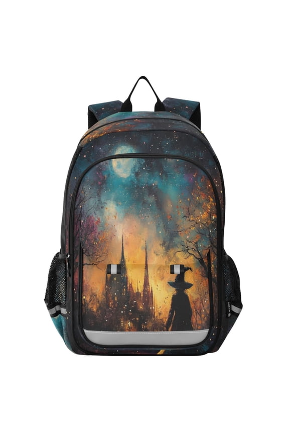 Backpack 12.9 *5.1 * 17.7 Inches Outing Backpack, Shopping Backpack, Travel Backpack Magic Witch