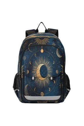 Backpack 12.9 *5.1 * 17.7 Inches Outing Backpack, Shopping Backpack, Travel Backpack Moon Pattern