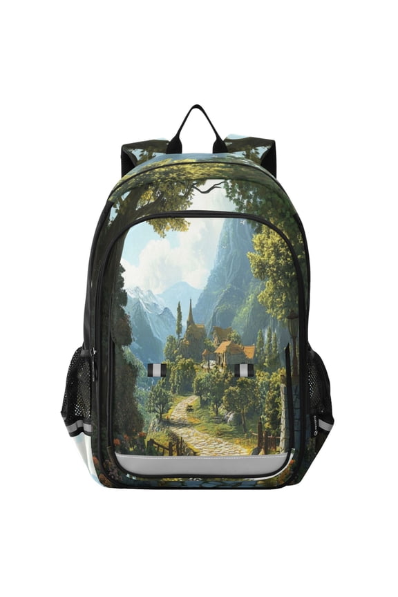 Backpack 12.9 *5.1 * 17.7 Inches Outing Backpack, Shopping Backpack, Travel Backpack Mountain Hut