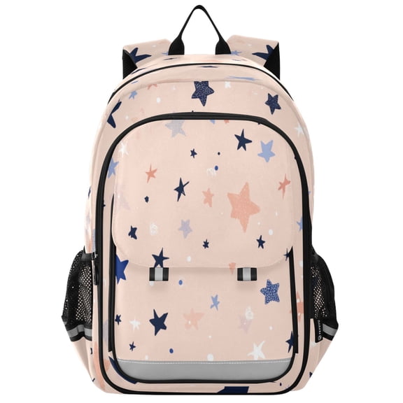 Backpack 12.9 *5.1 * 17.7 Inches Outing Backpack, Shopping Backpack, Travel Backpack Pattern Of Stars