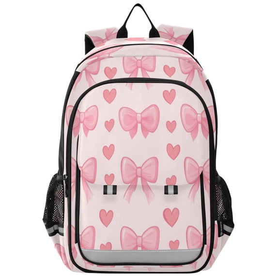 Backpack 12.9 *5.1 * 17.7 Inches Outing Backpack, Shopping Backpack, Travel Backpack Pink Bow