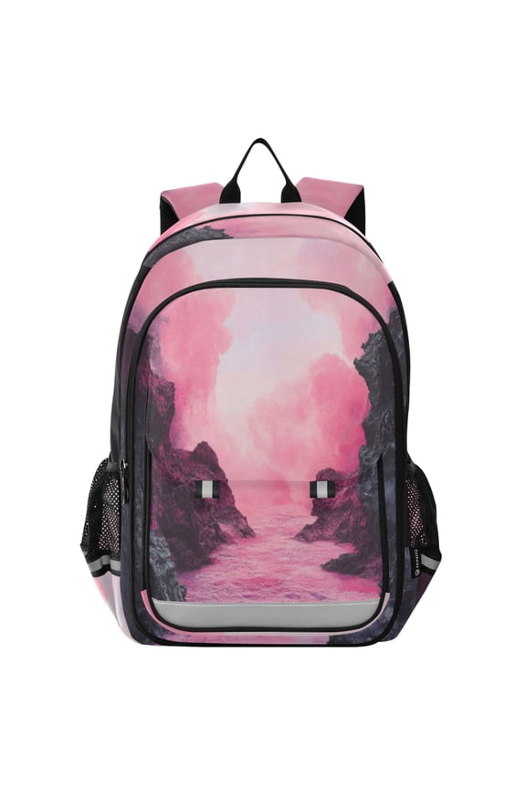Backpack 12.9 *5.1 * 17.7 Inches Outing Backpack, Shopping Backpack, Travel Backpack Pink Lava
