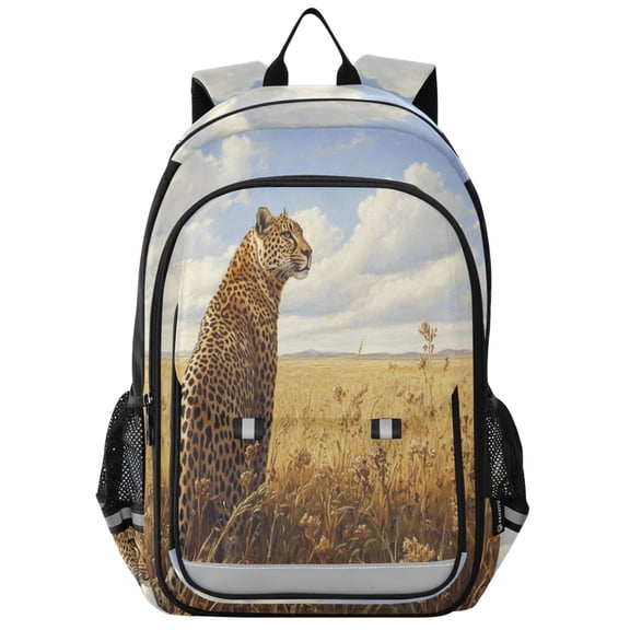 Backpack 12.9 *5.1 * 17.7 Inches Outing Backpack, Shopping Backpack, Travel Backpack Prairie Jaguar