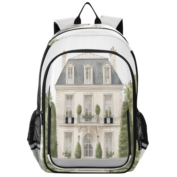 Backpack 12.9 *5.1 * 17.7 Inches Outing Backpack, Shopping Backpack, Travel Backpack Pretty Beautiful Villa
