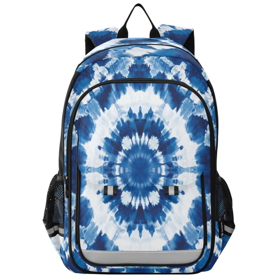 Backpack 12.9 *5.1 * 17.7 Inches Outing Backpack, Shopping Backpack, Travel Backpack Pretty Blue Tie Dye