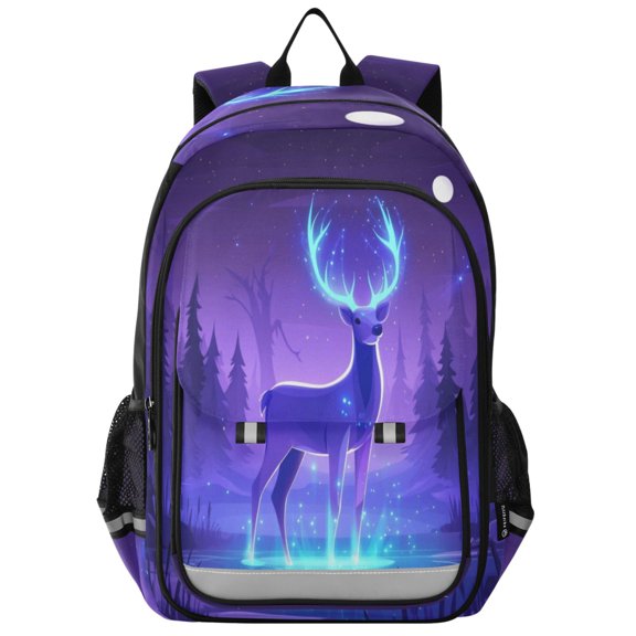Backpack 12.9 *5.1 * 17.7 Inches Outing Backpack, Shopping Backpack, Travel Backpack Purple Deer