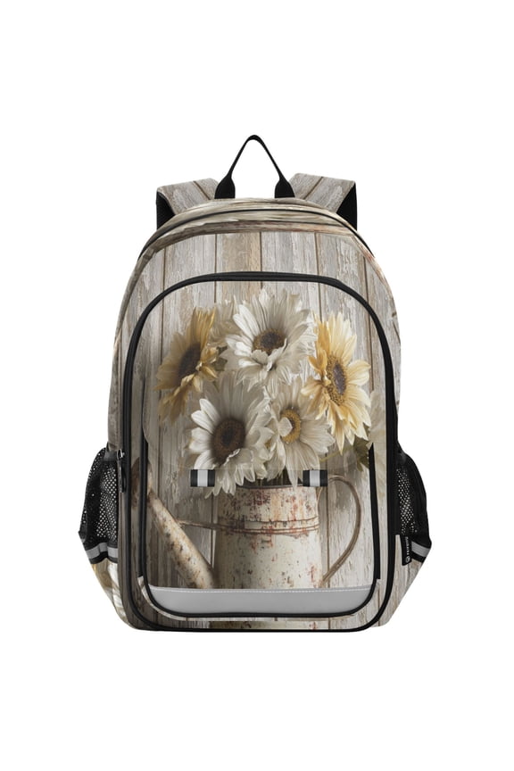 Backpack 12.9 *5.1 * 17.7 Inches Outing Backpack, Shopping Backpack, Travel Backpack Rustic Wooden Wreath