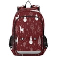 thumbnail image 1 of Backpack 12.9 *5.1 * 17.7 Inches Outing Backpack, Shopping Backpack, Travel Backpack Seamless Christmas Elements, 1 of 7