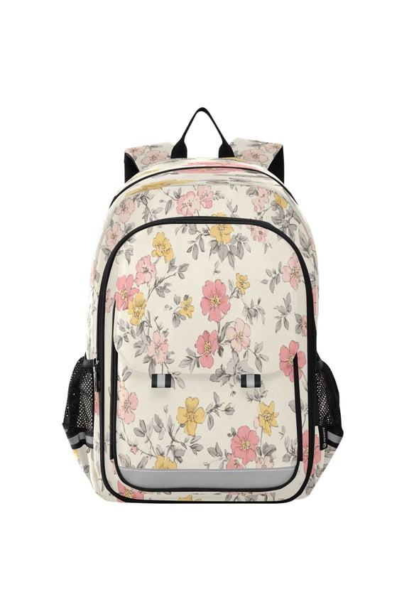 Backpack 12.9 *5.1 * 17.7 Inches Outing Backpack, Shopping Backpack, Travel Backpack Small Floral Various Shades