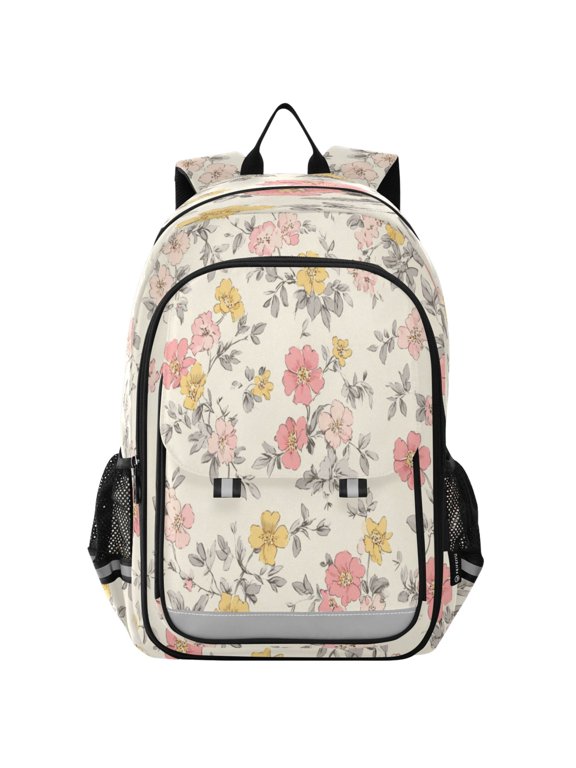 Backpack 12.9 *5.1 * 17.7 Inches Outing Backpack, Shopping Backpack, Travel Backpack Small Floral Various Shades