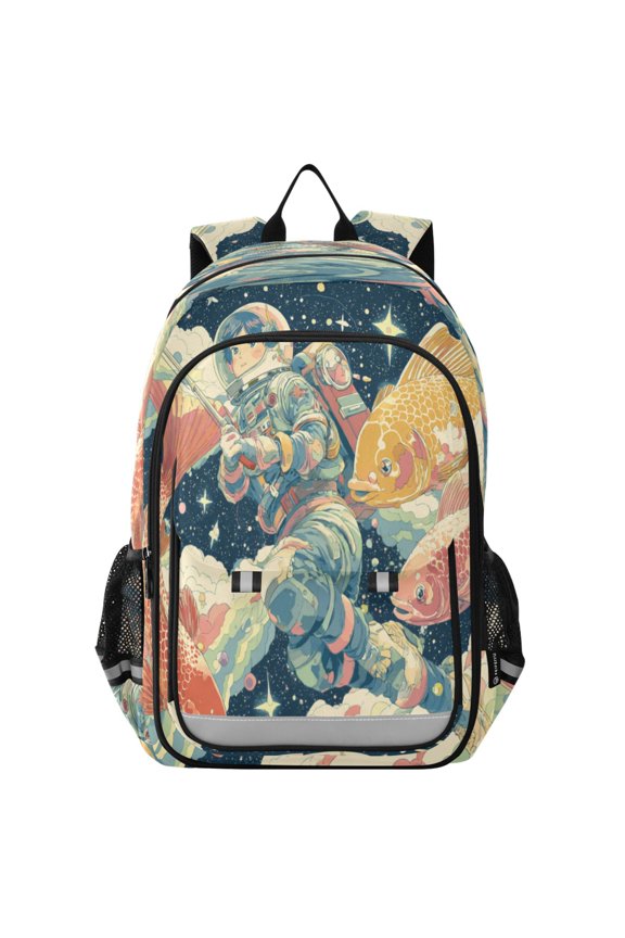 Backpack 12.9 *5.1 * 17.7 Inches Outing Backpack, Shopping Backpack, Travel Backpack Space Suit Anime