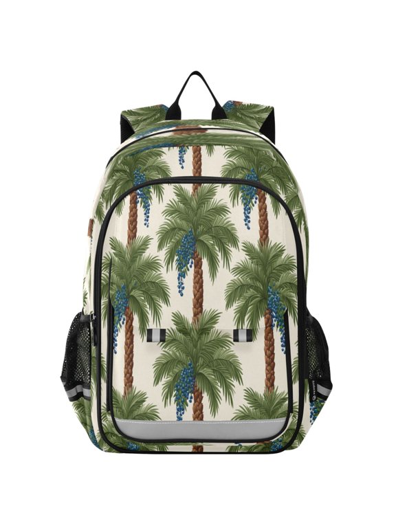 Backpack 12.9 *5.1 * 17.7 Inches Outing Backpack, Shopping Backpack, Travel Backpack Stylized Palm Canopy
