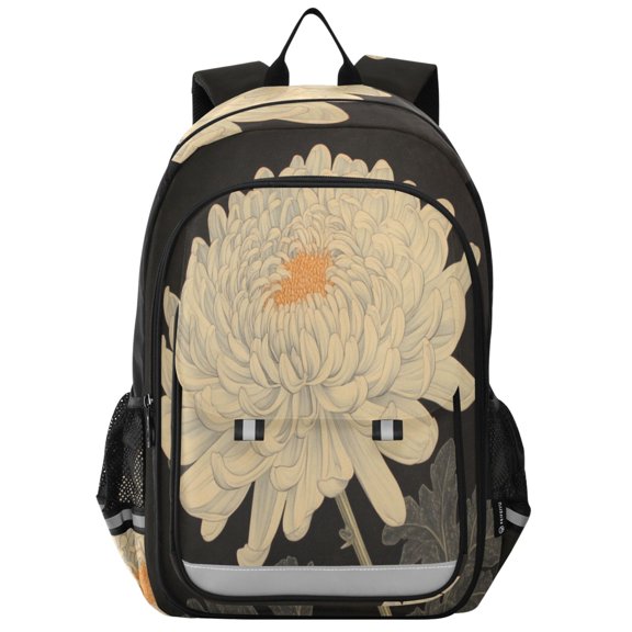 Backpack 12.9 *5.1 * 17.7 Inches Outing Backpack, Shopping Backpack, Travel Backpack Super Beautiful Chrysanthemum