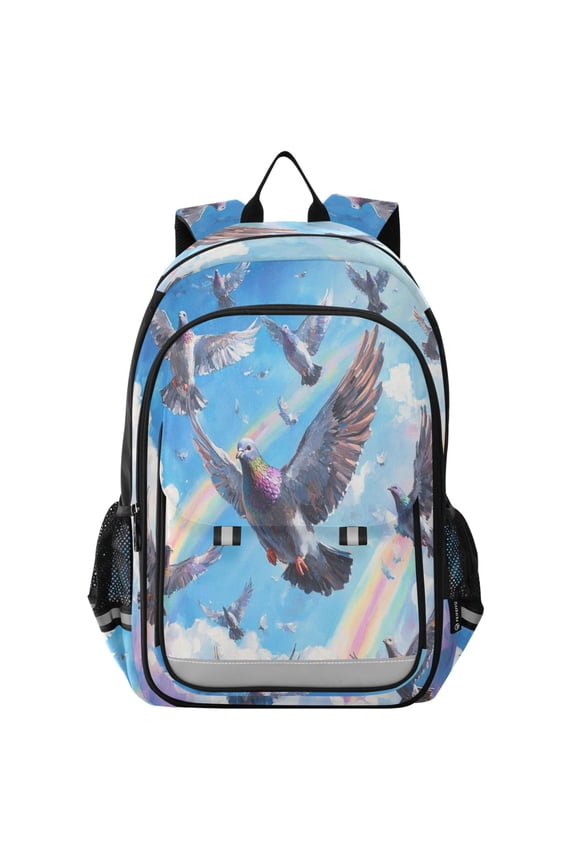Backpack 12.9 *5.1 * 17.7 Inches Outing Backpack, Shopping Backpack, Travel Backpack Super Cool Pigeon