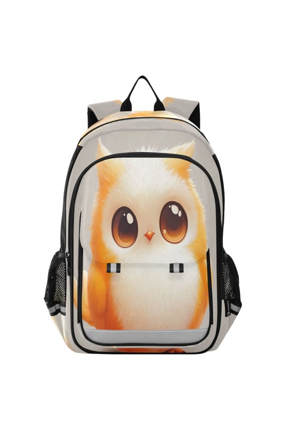 Backpack 12.9 *5.1 * 17.7 Inches Outing Backpack, Shopping Backpack, Travel Backpack Super Cute Cartoon Owl