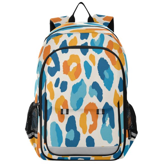 Backpack 12.9 *5.1 * 17.7 Inches Outing Backpack, Shopping Backpack, Travel Backpack Vector Blue Spot Pattern