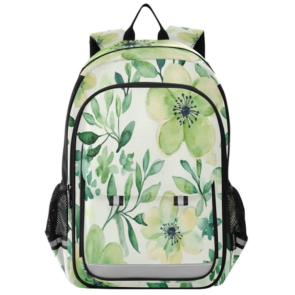 Backpack 12.9 *5.1 * 17.7 Inches Outing Backpack, Shopping Backpack, Travel Backpack Vibrant Turquoise Flowers