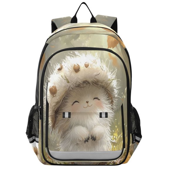 Backpack 12.9 *5.1 * 17.7 Inches Outing Backpack, Shopping Backpack, Travel Backpack White Elf
