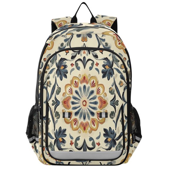 Backpack 12.9 *5.1 * 17.7 Inches Outing Backpack, Shopping Backpack, Travel Backpack Yellow Flower Pattern