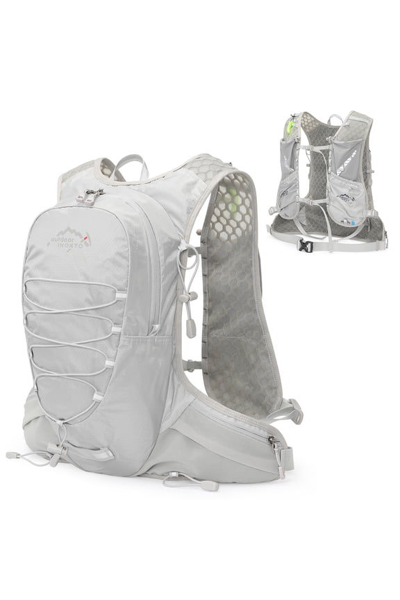 Backpack,12l Vest Huiop 2l Water Bladder Water Bladder 12l Mewmewcat Buzhi Grey