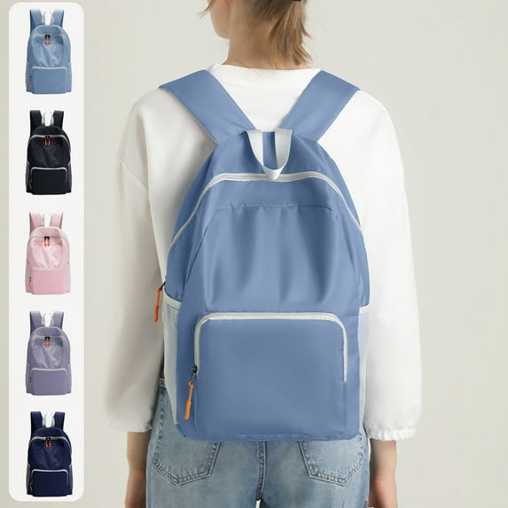 Backpack 16 Inch Foldable Lightweight Travel Backpack Large Capacity Polyester Outdoor Daypack for College Teens Adults by Xuniizn
