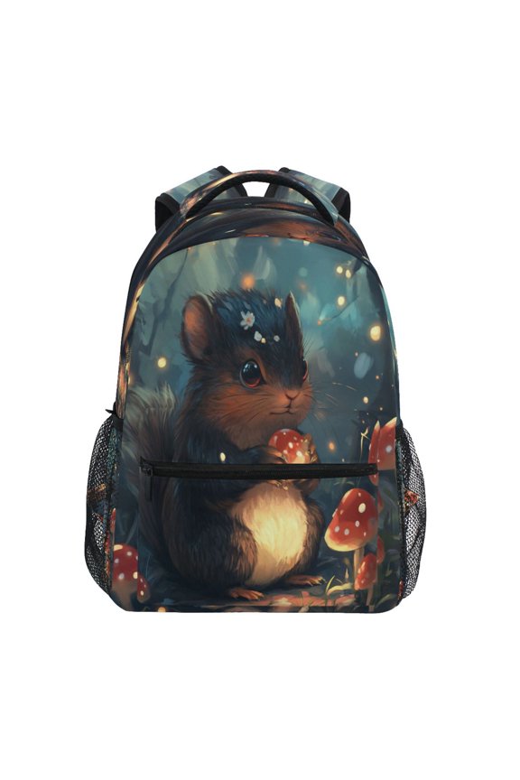 Backpack 16x11.4x6.9 Inches Fashion Backpack Shopping Travel Outing Backpack A Cartoon Squirrel
