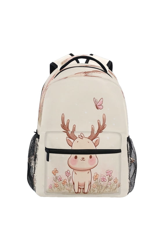 Backpack 16x11.4x6.9 Inches Fashion Backpack Shopping Travel Outing Backpack A Cute Fawn
