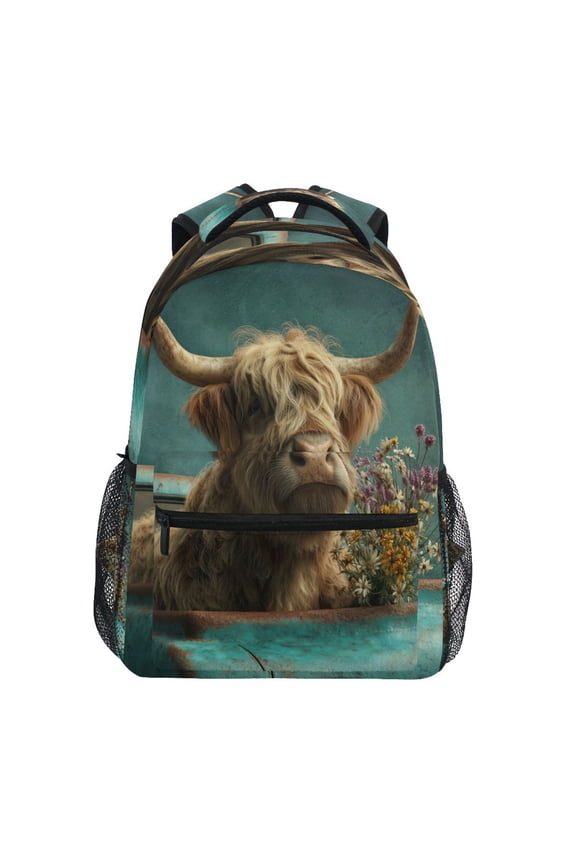 Backpack 16x11.4x6.9 Inches Fashion Backpack Shopping Travel Outing Backpack A Gray Calf